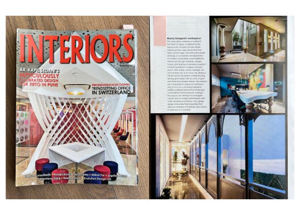 Gangwal PMC office published in Society Interiors